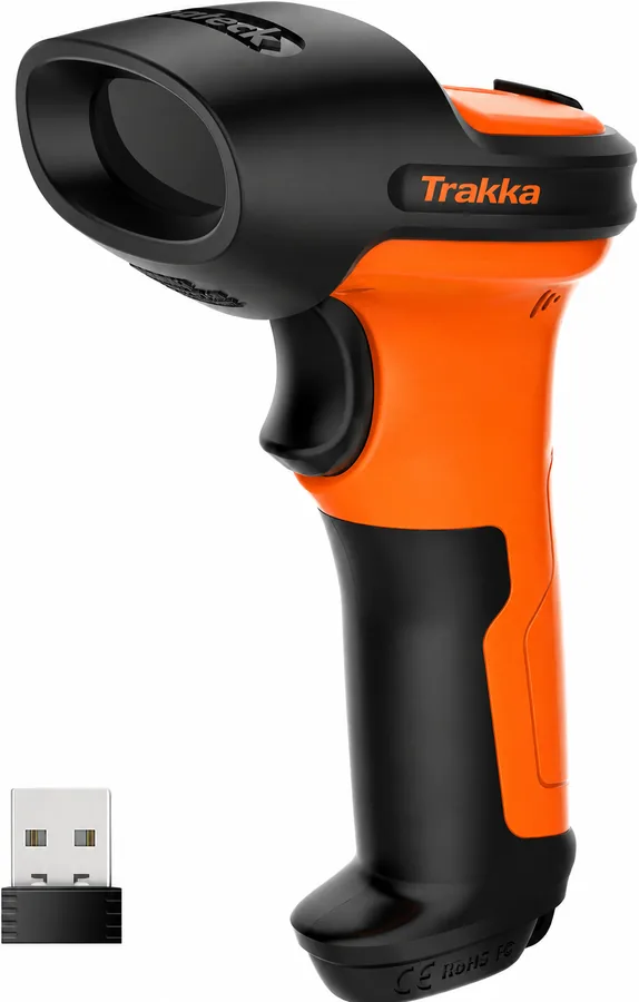 Trakka BCR01 — lettore barcode laser wireless con ricevitore USB
